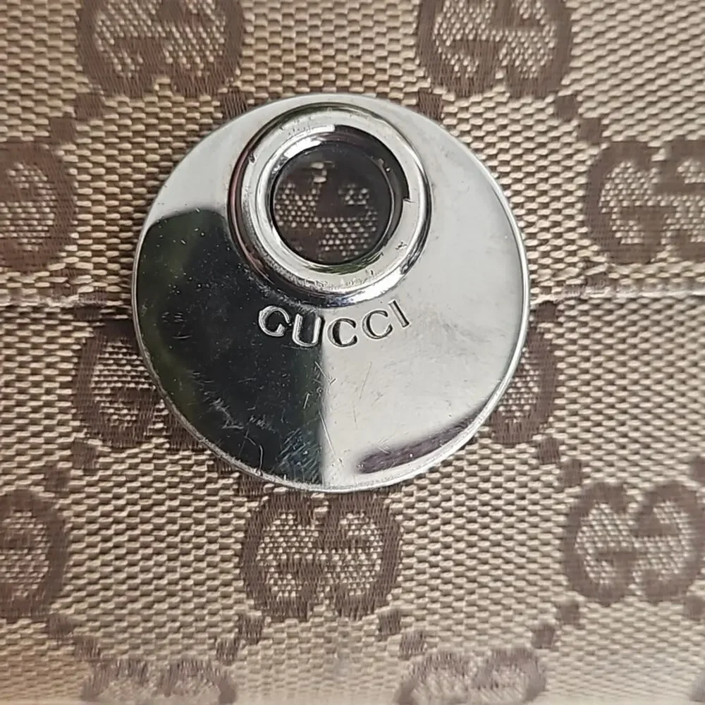 Gucci Beige Canvas Bifold Monogram Wallet - Unisex - Picture 8 of 13